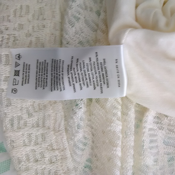 NWT Anthropologie Maeve Ivory A-Line Lace Lined Dress - Picture 9 of 9